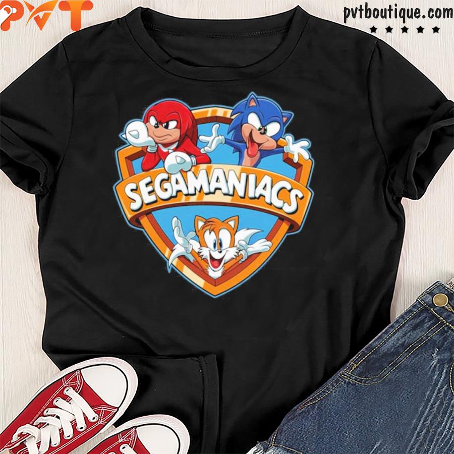 Sonic the cosplayer segamaniacs shirt