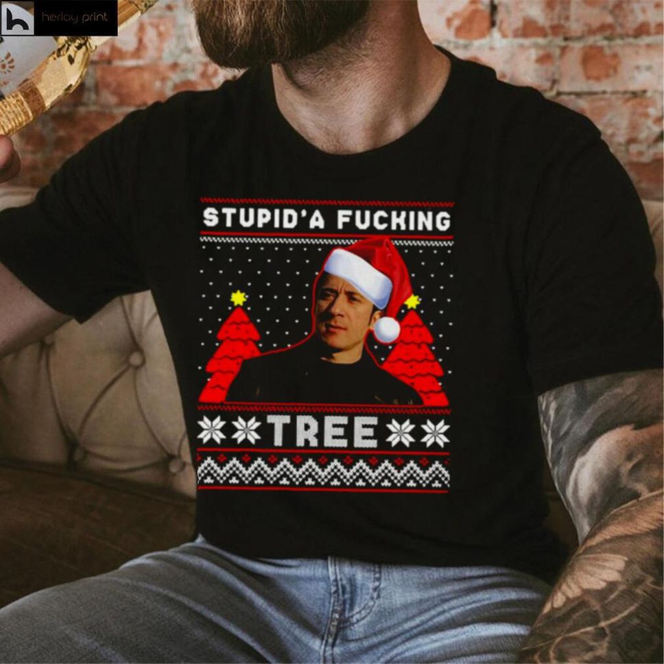 Sopranos Studida Fucking Tree Ugly Christmas Sweater Shirt