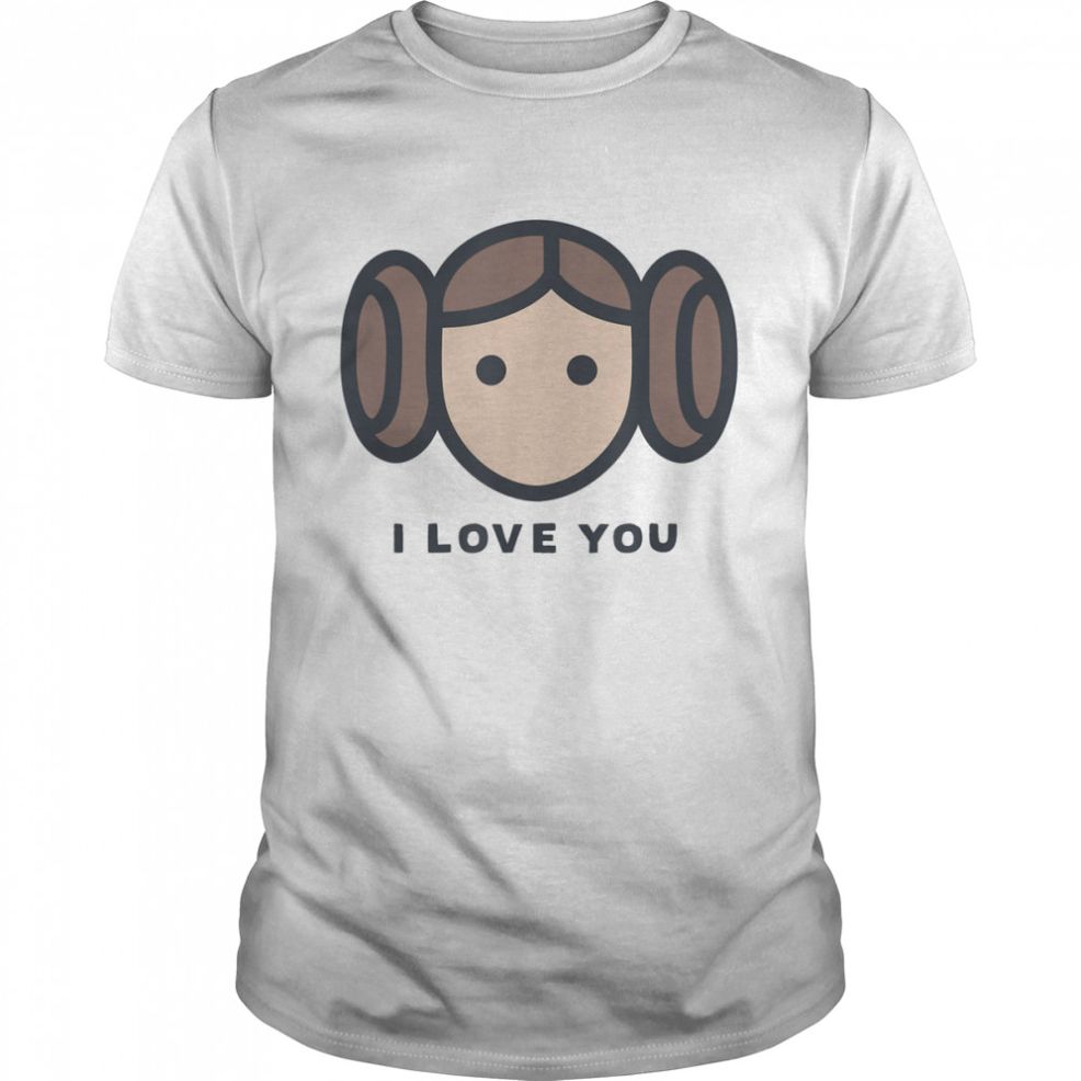 Star Wars Cartoon Princess Leia I Love You T Shirt