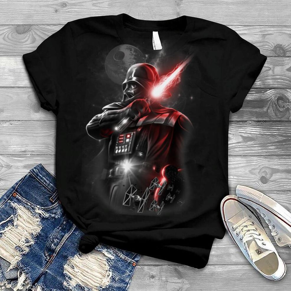 Star Wars Darth Vader Lightsaber Portrait Graphic T Shirt