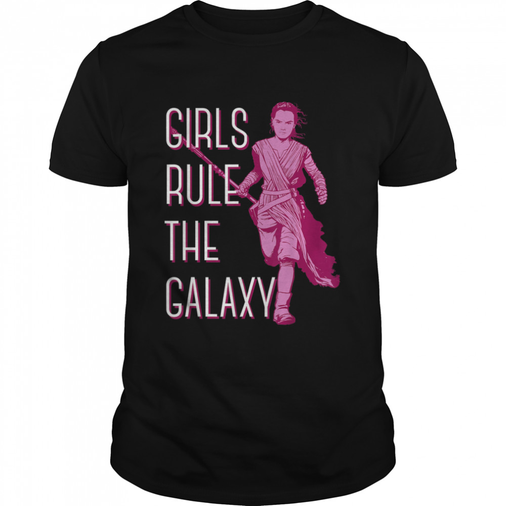 Star Wars Episode 7 Rey Girls Rule The Galaxy T-Shirt