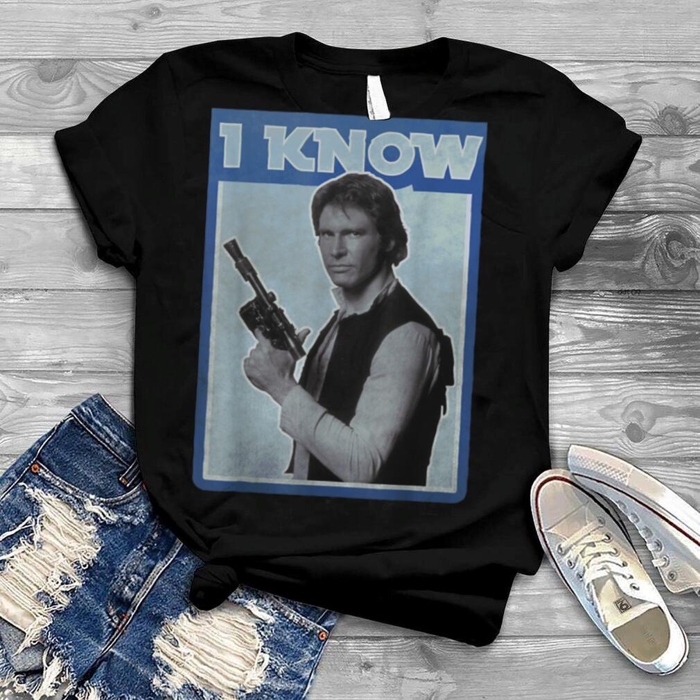 Star Wars Han Solo Iconic Unscripted I KNOW Graphic T Shirt
