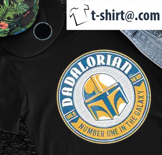 Star Wars The Mandalorian Dadalorian this is the way number one in the galaxy logo shirt