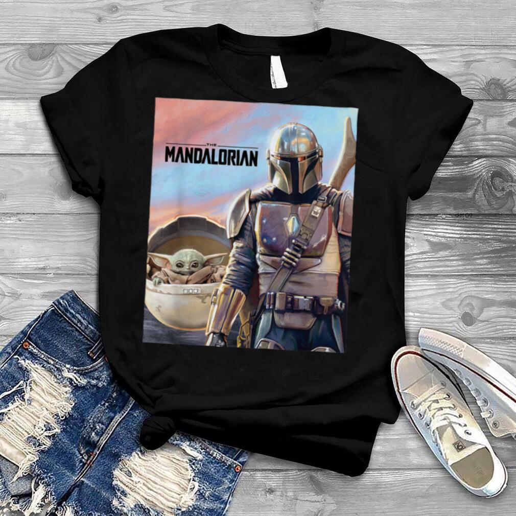 Star Wars The Mandalorian The Child Painting T Shirt