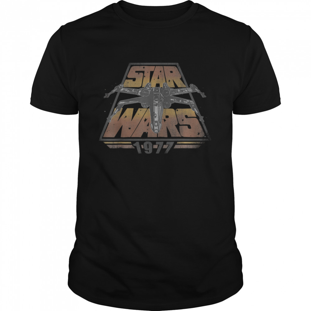 Star Wars X-Wing 1977 Vintage Retro Graphic T-Shirt