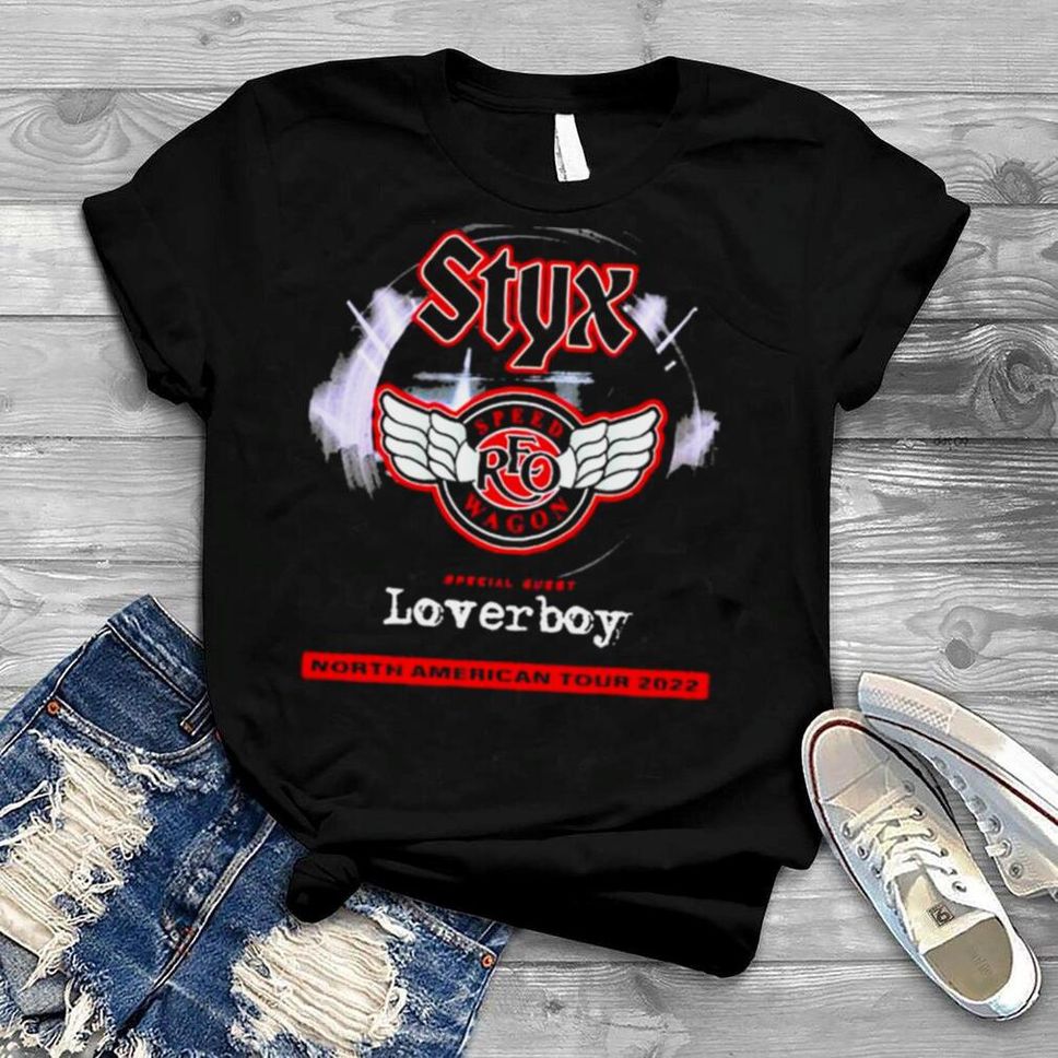 Styx North American Tour 2022 Double Sided T Shirt