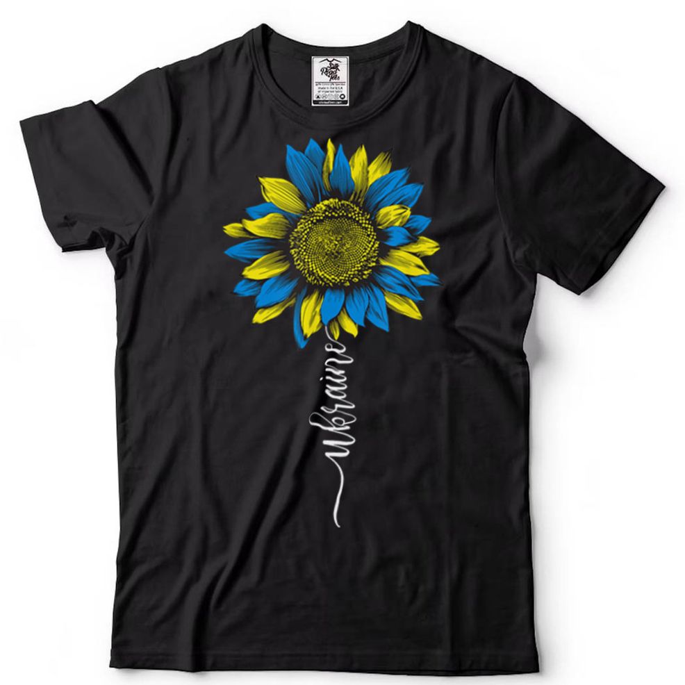 Sunflower Ukrainian Flag Shirts Support Ukraine Love Peace T Shirt