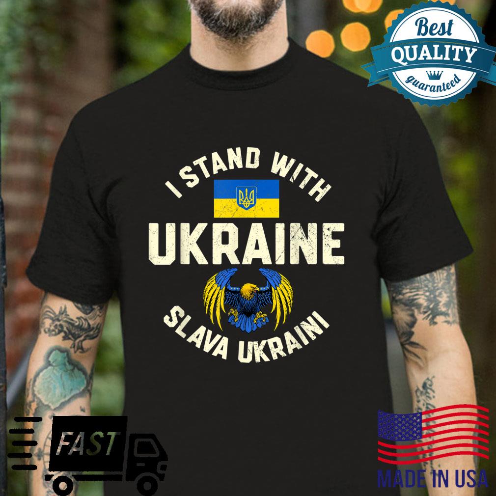 Support Ukraine I Stand With Ukraine Ukrainian Flag Patriot Shirt