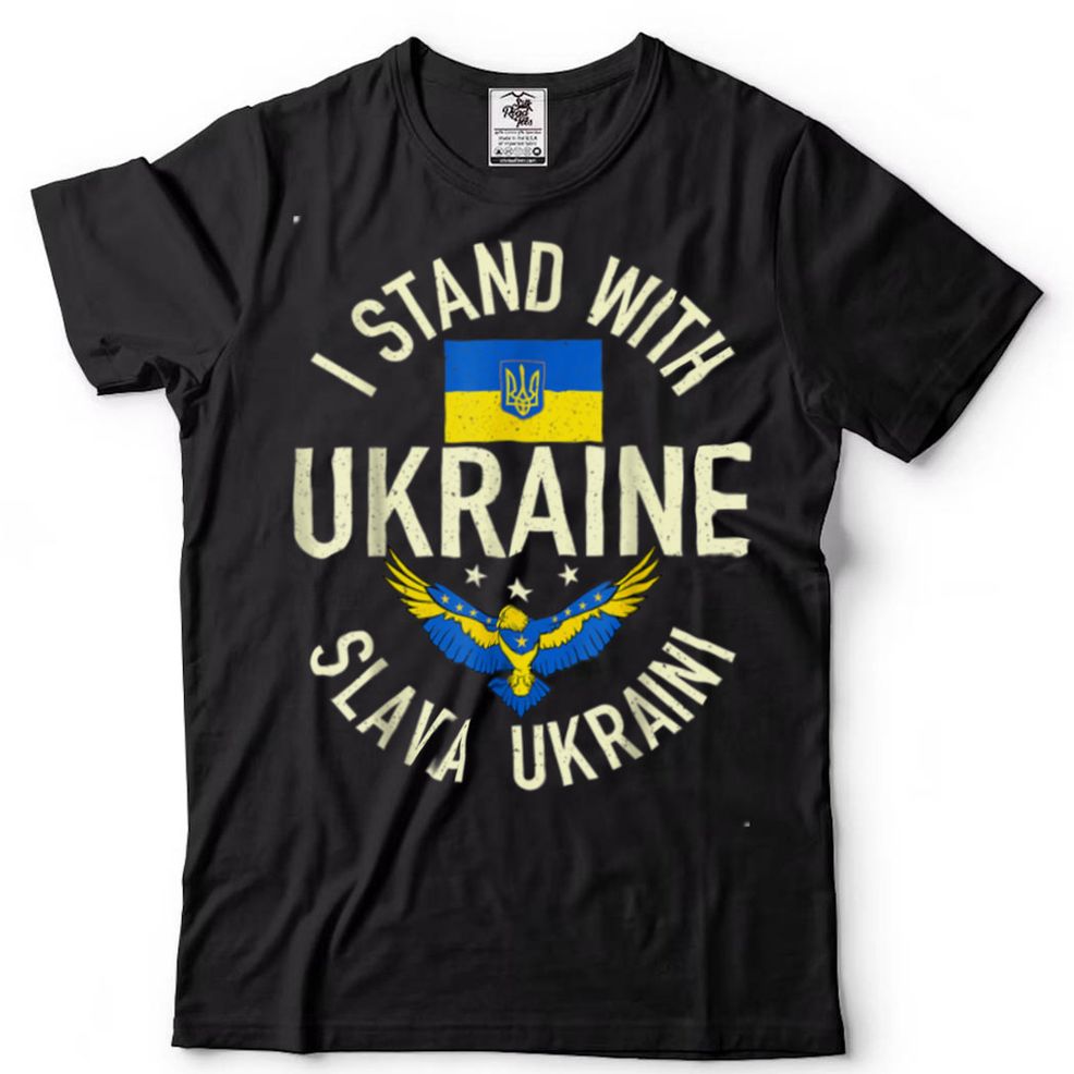 Support Ukraine I Stand With Ukraine Ukrainian Flag Patriot T Shirt