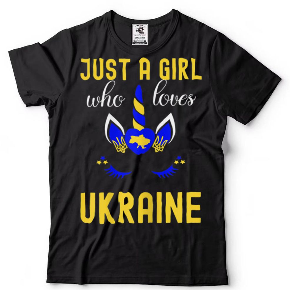 Support Ukraine Just A Girl Who Loves Ukraine Unicorn T Shirt