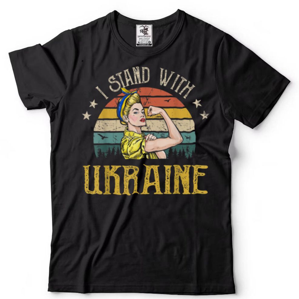 Support Ukraine Strong Women Girls I Stand With Ukraine T Shirt