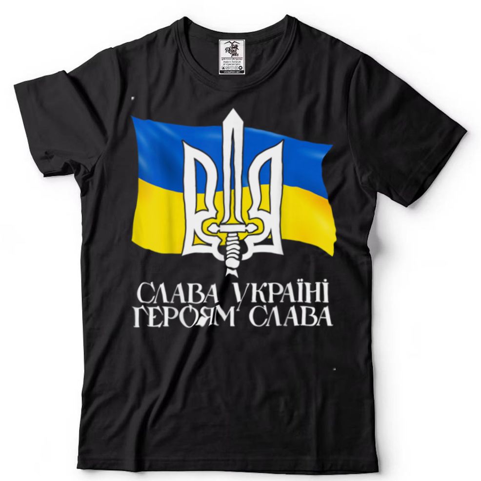 Support Ukrainians Flag Vintage Ukraine Ukrainian Flag Pride T Shirt
