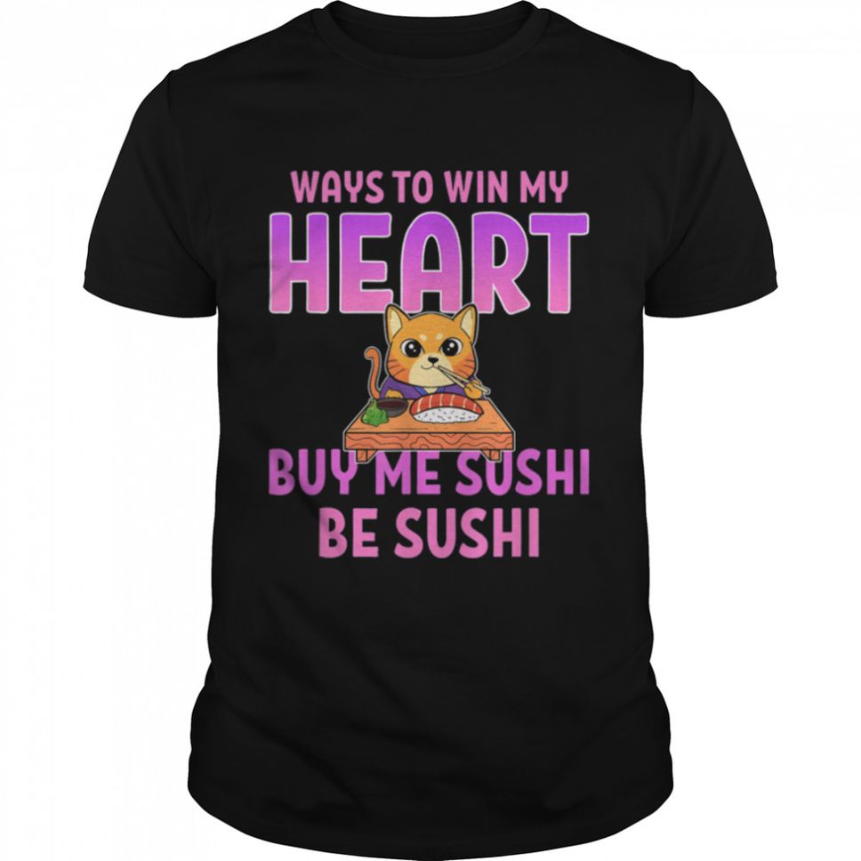 Sushi Cat Anime Figure Foodie T Shirt B09W62P6G6