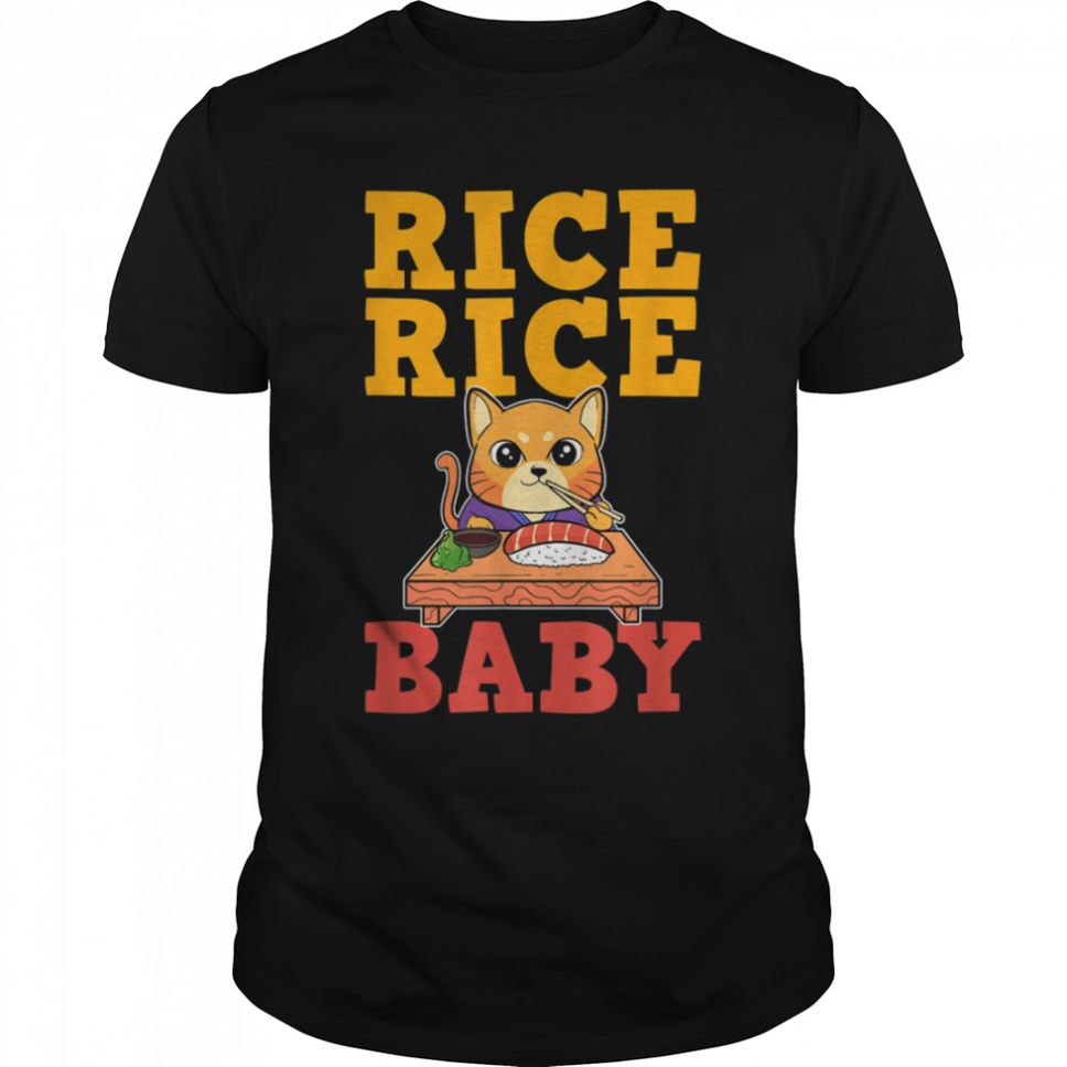 Sushi Cat Rice Baby T Shirt B09W62DJZG