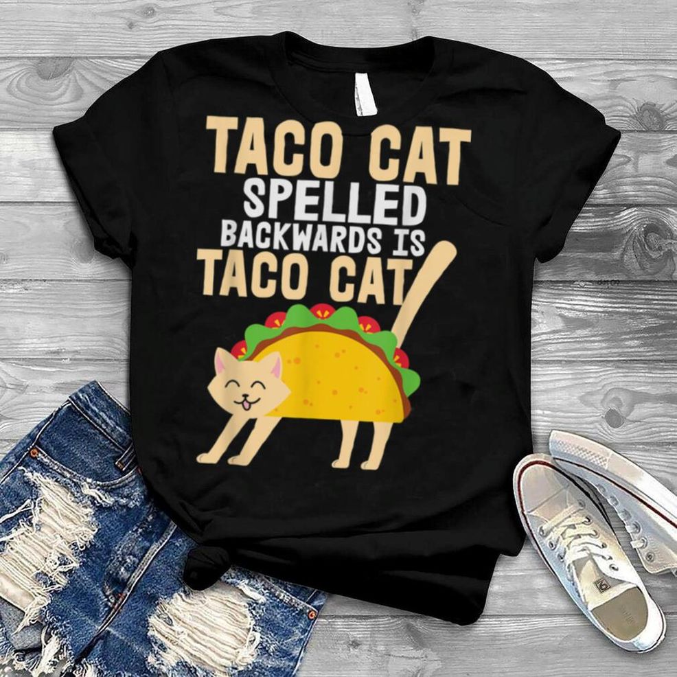 Tacocat Spelled Backward Is Tacocat Graphic Tee Funny Cute T Shirt B0B1DJGGB7