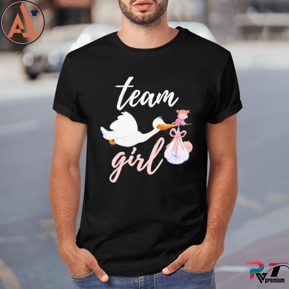 Team Girl Bird Gender Reveal Party Shirt