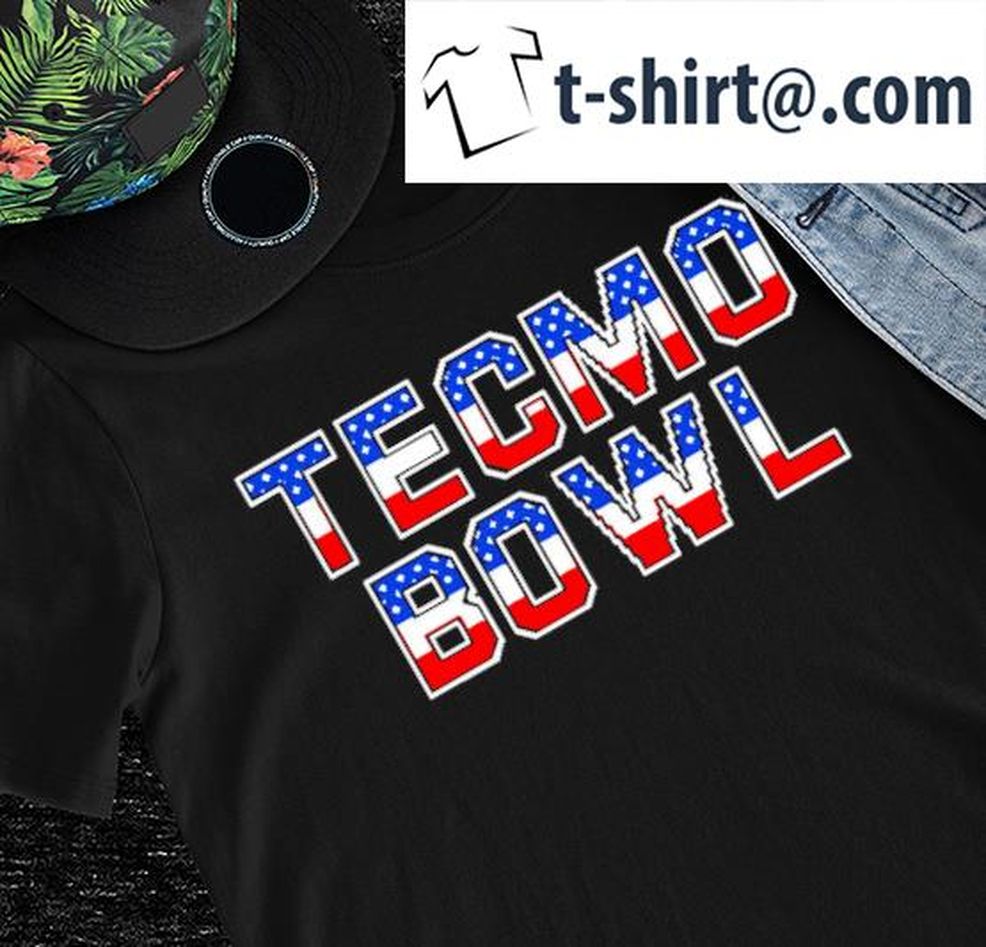 Tecmo Bowl Bo Jackson American Flag Logo Shirt