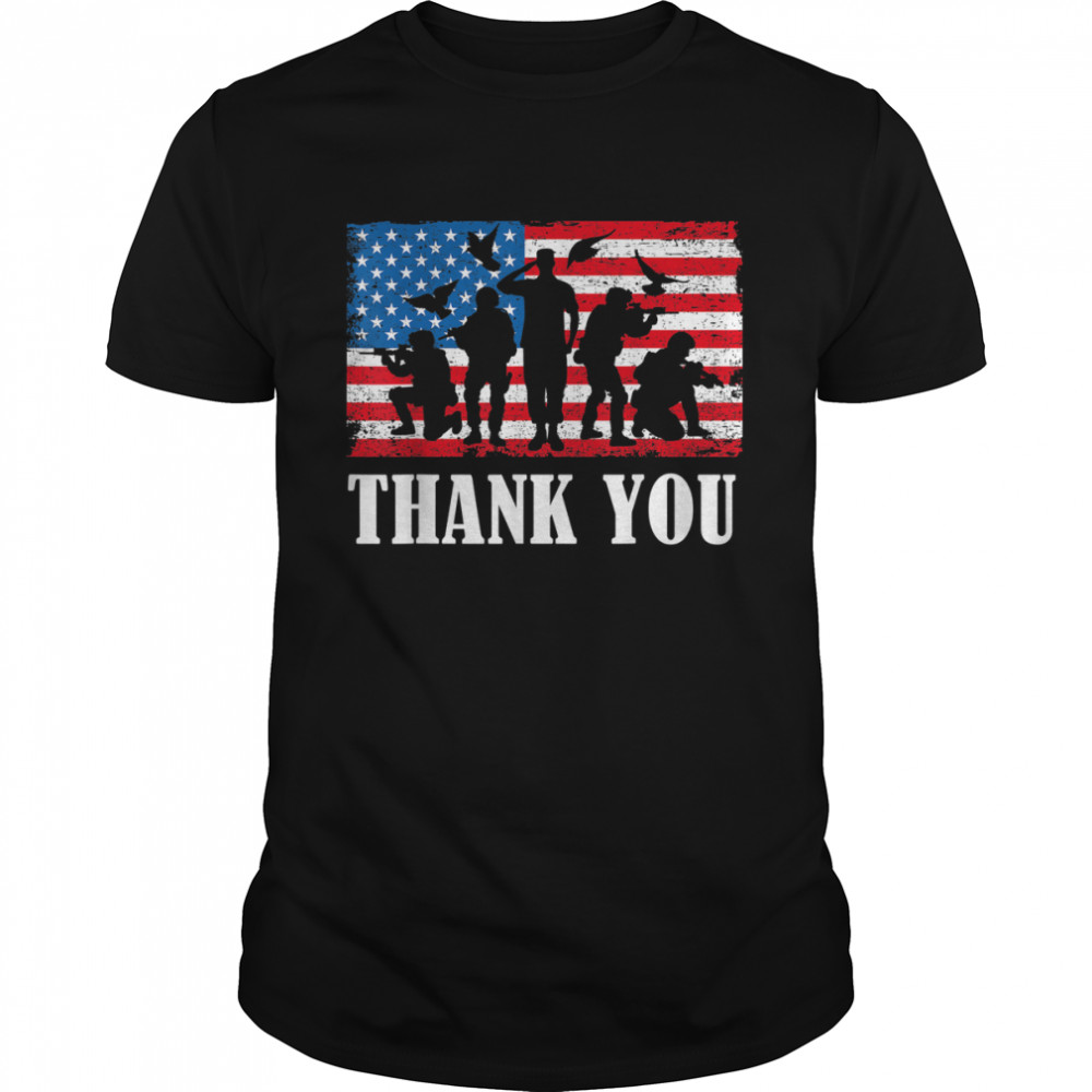 Thank You Army  Memorial Day Partiotic Military Veteran T-Shirt
