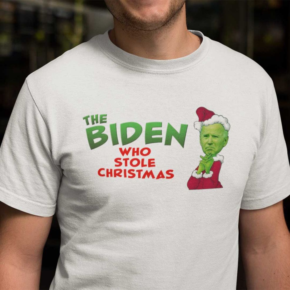 The Biden Who Stole Christmas Shirt The Biden The Grinch