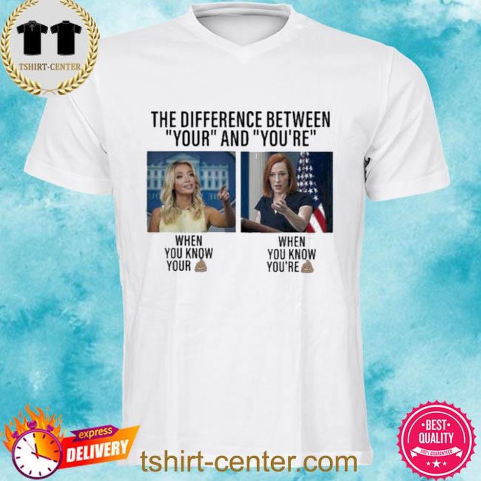 The Differecne Between Your And You Are When You Know Shirt