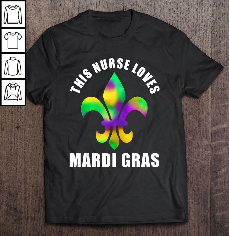 This Nurse Loves Mardi Gras Tee T-Shirt