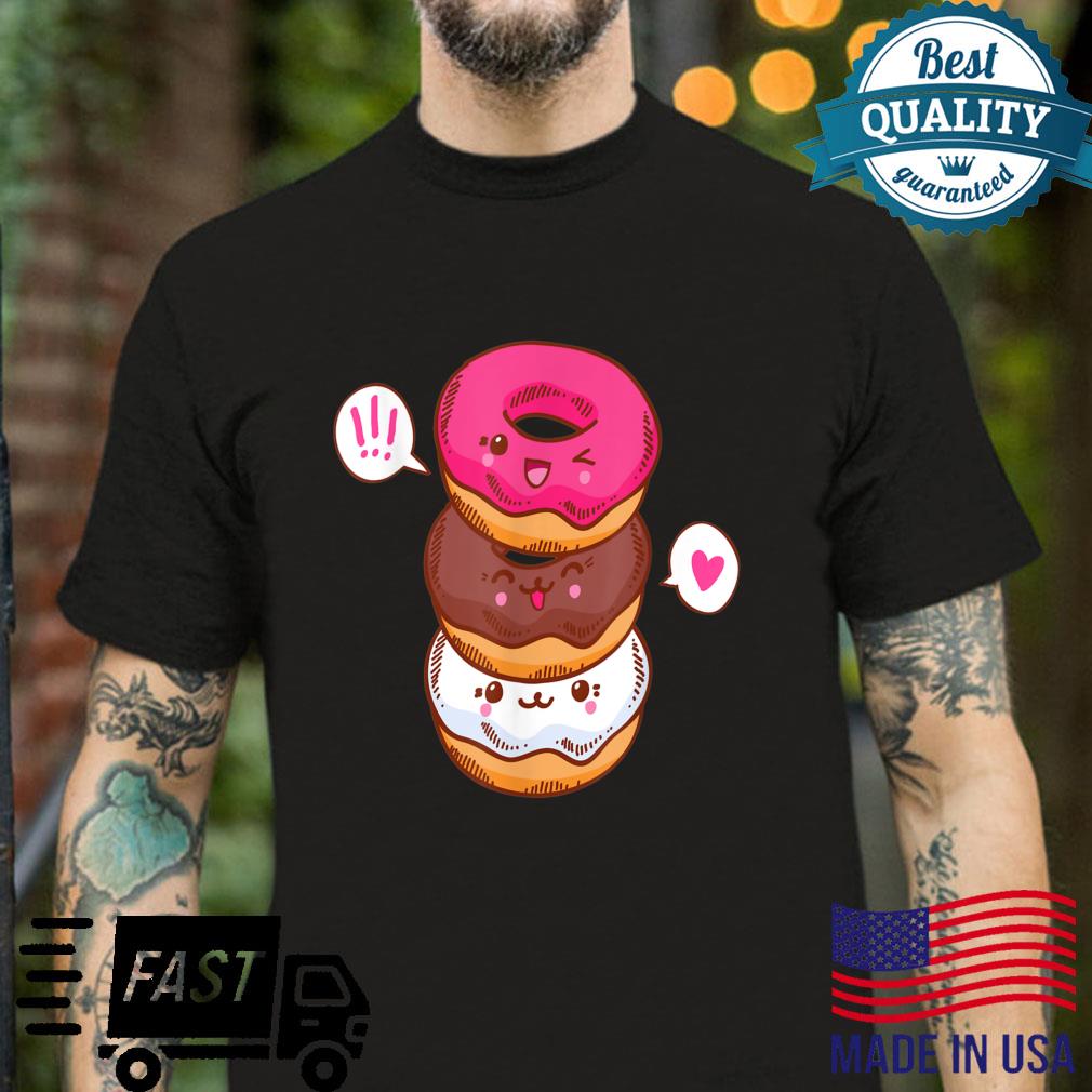 Three cute kawaii donuts shirt Shirt