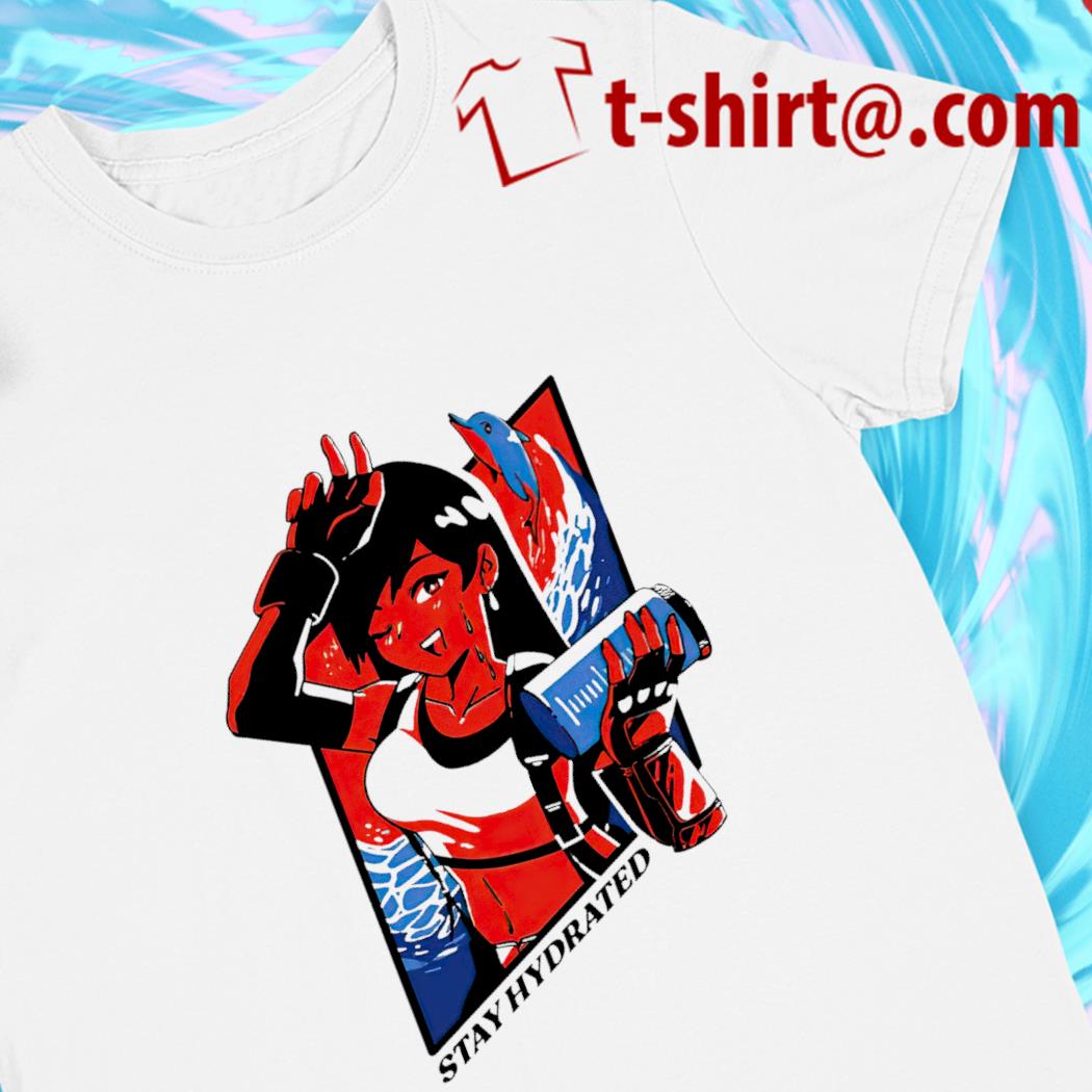 Tifa Lockhart Stay Hydrated character T-shirt