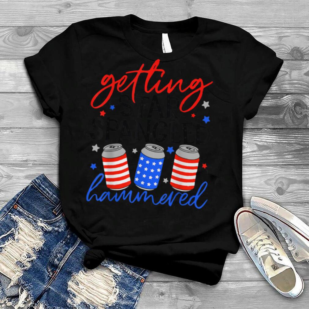 Star-spangled hammered t-shirt july fourth shirt 4th of july tee for women fourth of july tee men's independence day t-shirt