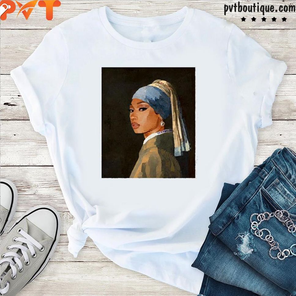 Tina Snow Hot Girl With A Pearl Earring Shirt