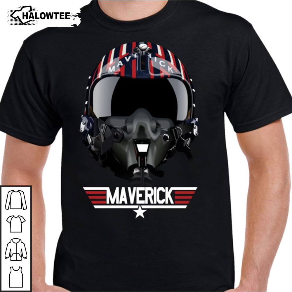 Top Gun Maverick T Shirt Helmet Call Sign Shirt