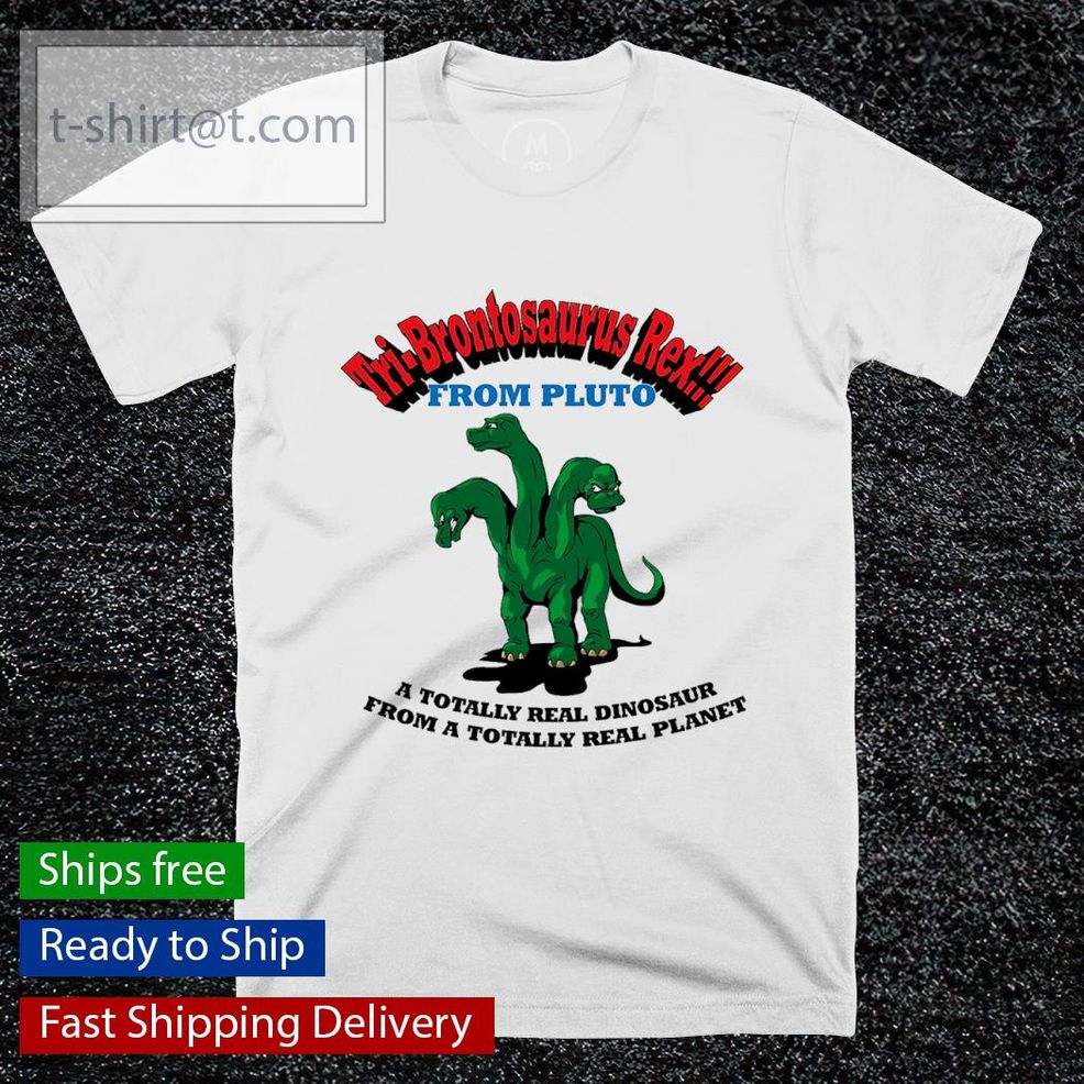 Tri Brontosaurus Rex From Pluto Shirt