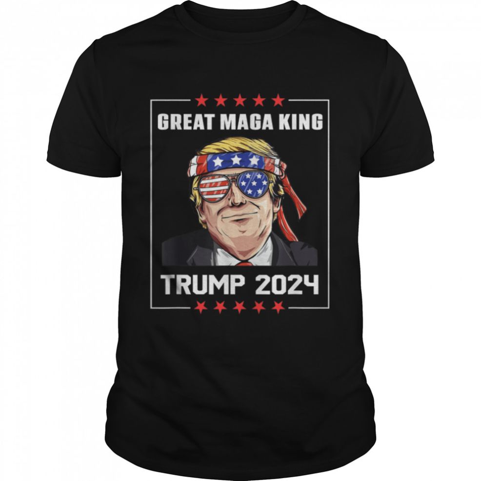 Trump Is The Great Maga King Pro Trump 2024 T Shirt B0B1HP44X4
