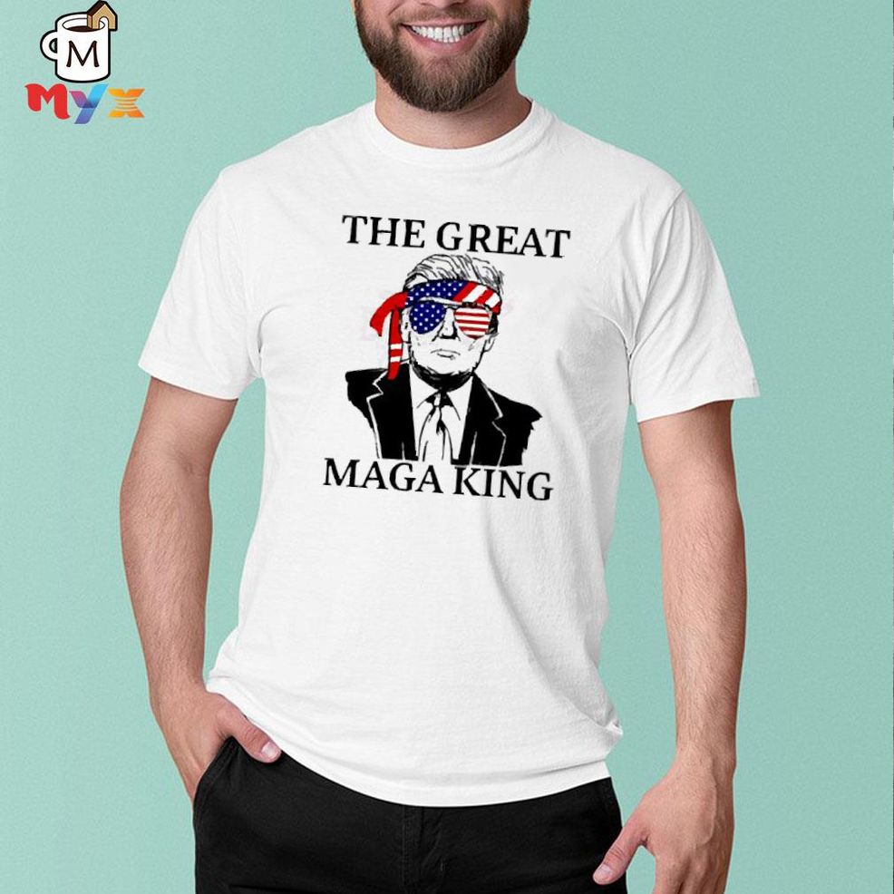 Trump The Great Maga King American Flag Shirt