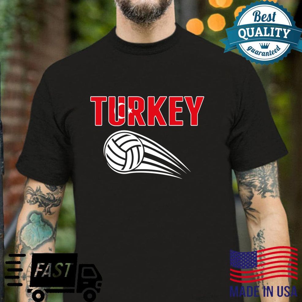 Turkey Volleyballs Jersey Turkish Flag Sport Fans Shirt
