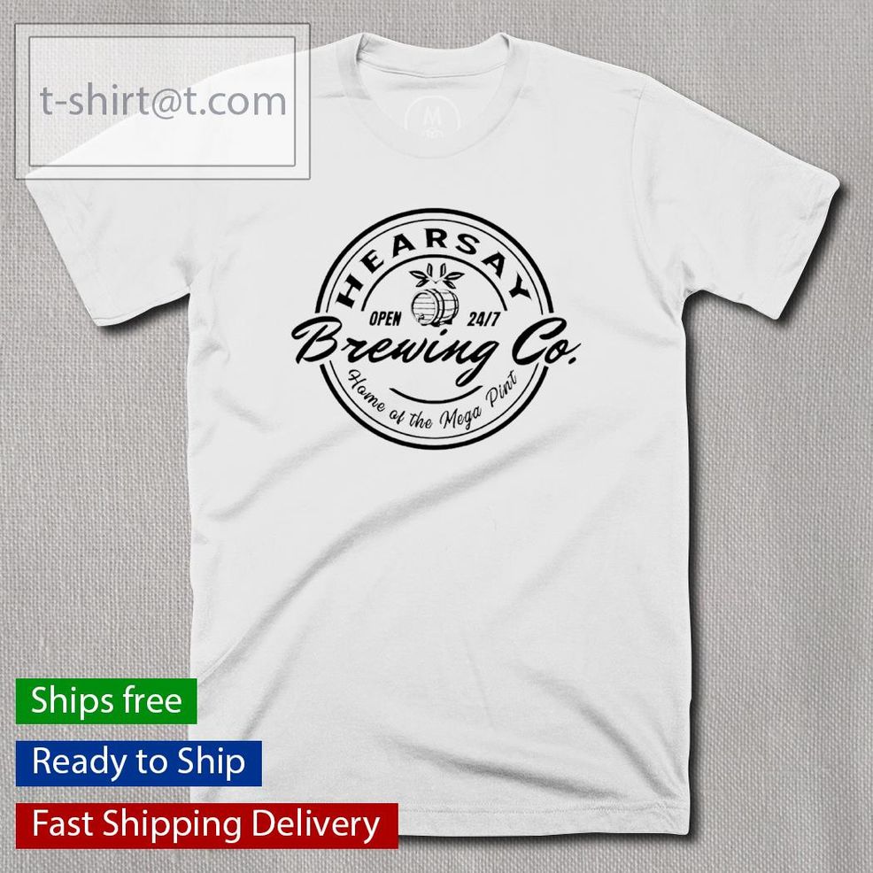 Two Side Printed Johnny Depp Hearsay Brewing Co Shirt