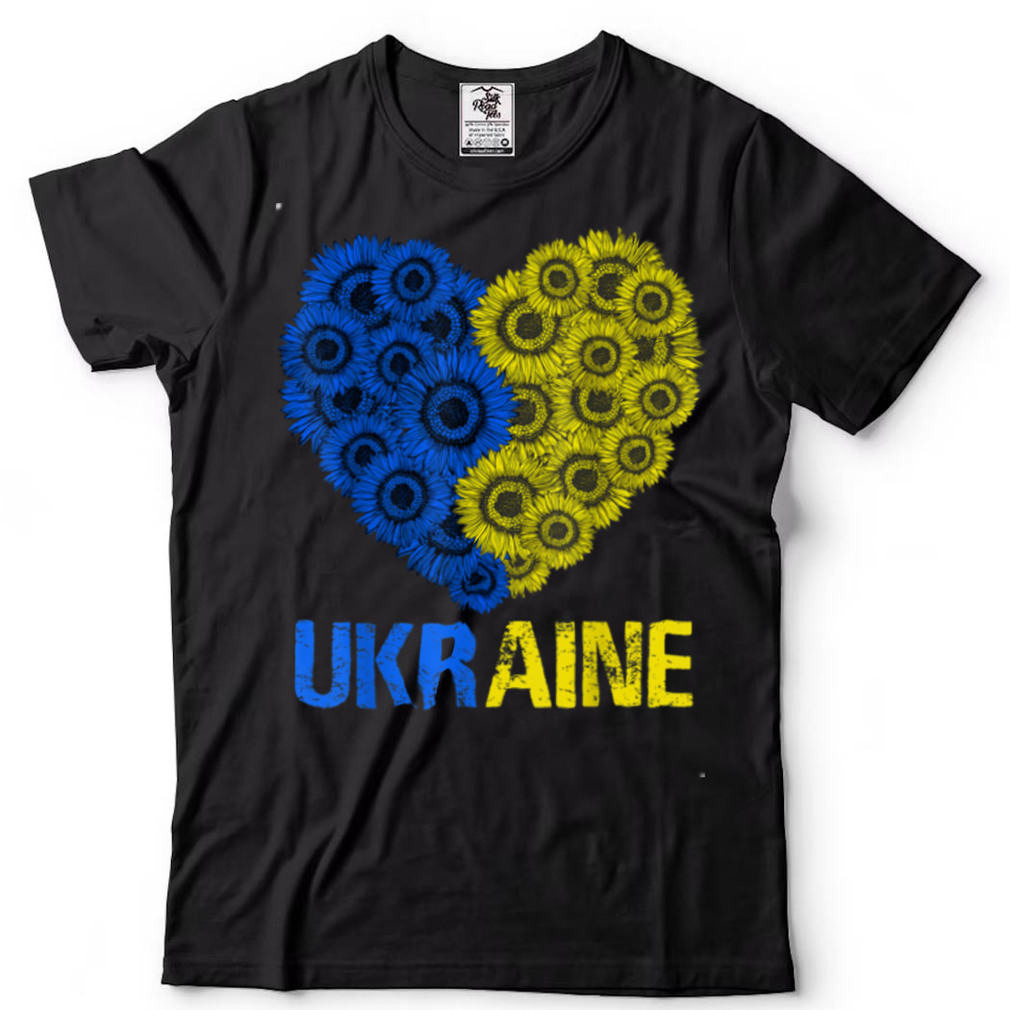 Ukraine Flag Sunflower Heart Vintage Ukrainian Lover Ukraine T Shirt B09VQ72L7L