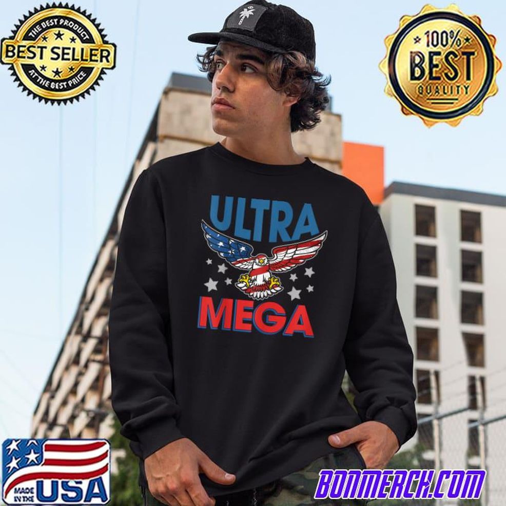 Ultra Mega Eagle 2022 American Flag T Shirt