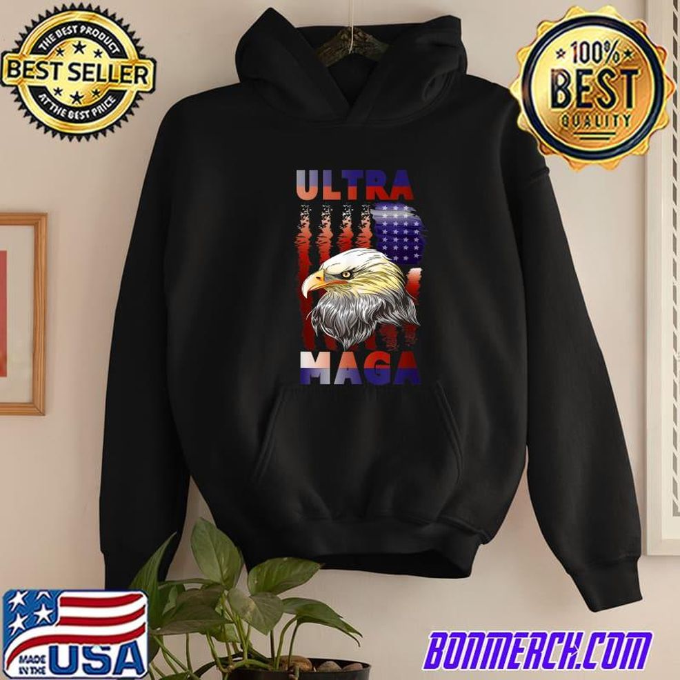 Ultra Mega Eagle With The Flag T Shirt