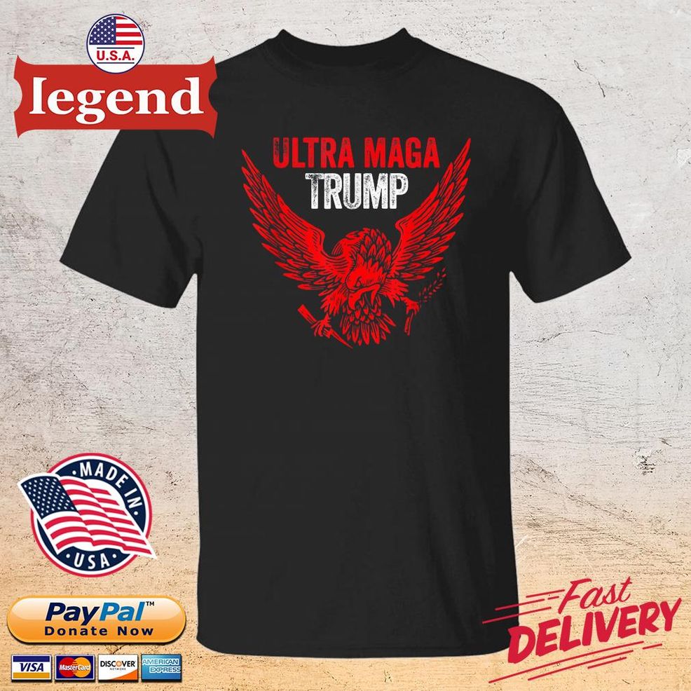 Ultra Mega Patriotic Trump Eagle Vote Trump 2024 4th Of July Shirt
