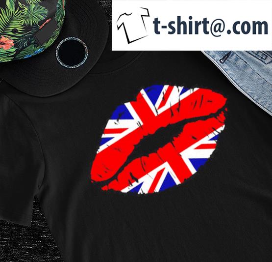 Union Jack Lips United Kingdom flag shirt