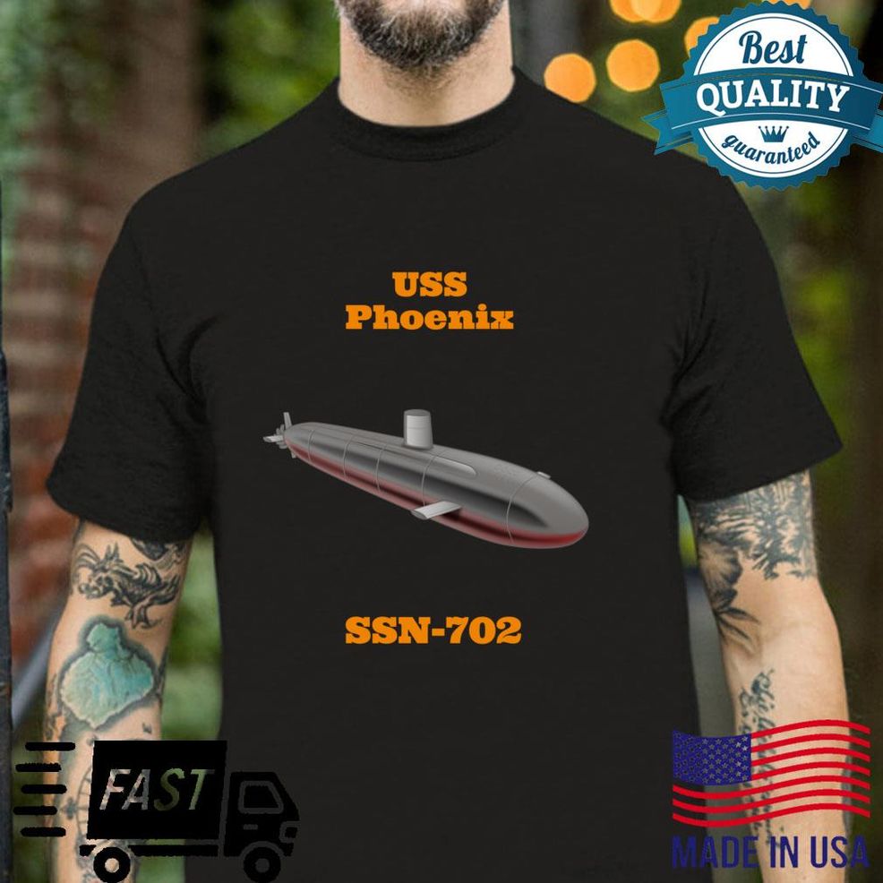 USS Phoenix SSN702 MarineSeemannVeteranenGeschenk Langarmshirt Shirt