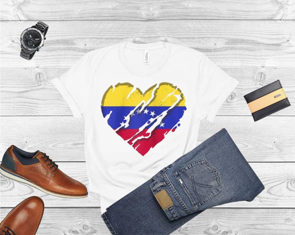 Venezuela Heart Venezuelan Flag Venezuelan Pride Shirt