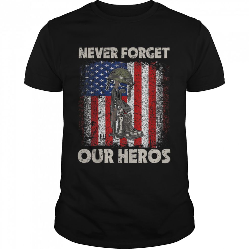 Veteran Soldier U.S. Flag Vintage T Shirt B09ZNP56SQ