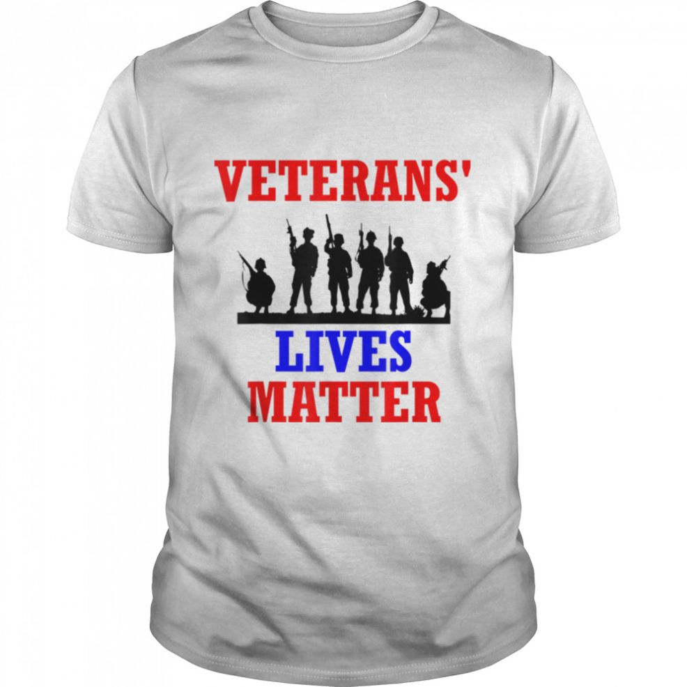 Veterans Lives Matter Vet Patriot US United States USA T Shirt B09ZMZMYB8