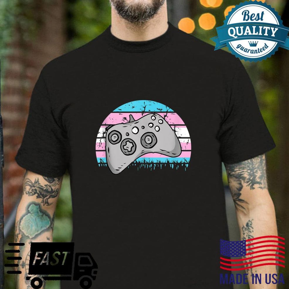 Videogame Controller LGBTQ Transgender Pride Gaming Gamer Shirt