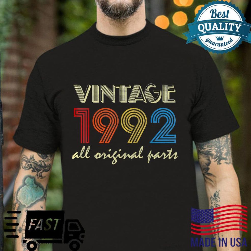 Vintage 1992 30 Years Old And 30th Birthday Shirt