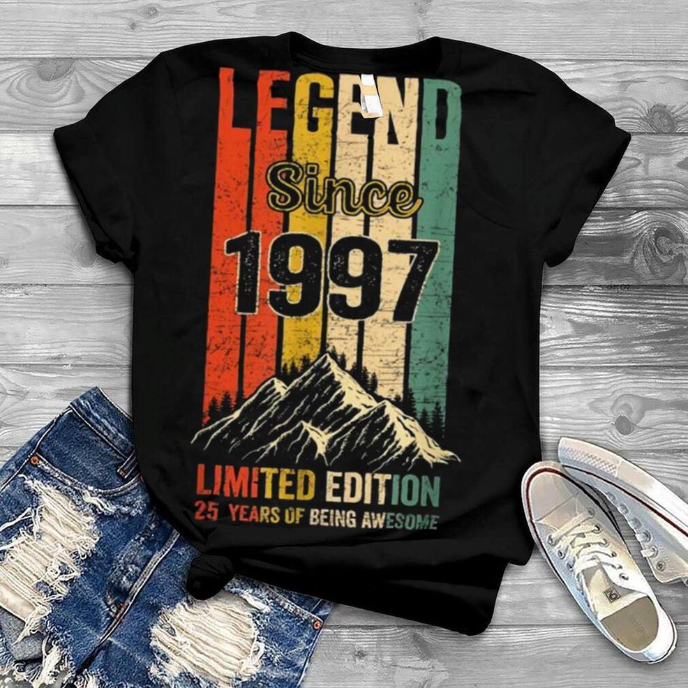 Vintage 25 Birthday Legend Since 1997 Limited Edition Shirt