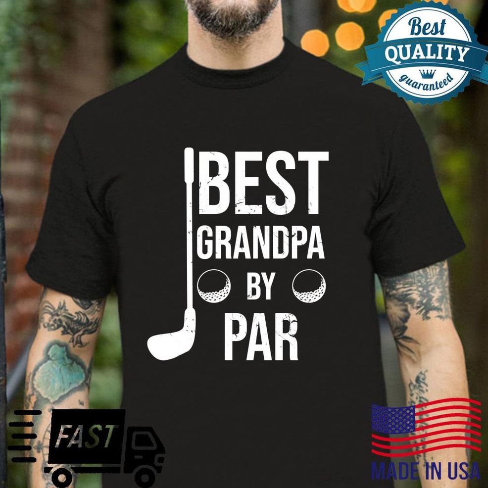 Vintage Best Grandpa Von Par Golfing Grandpa Geschenk Humorvoll Langarmshirt Shirt