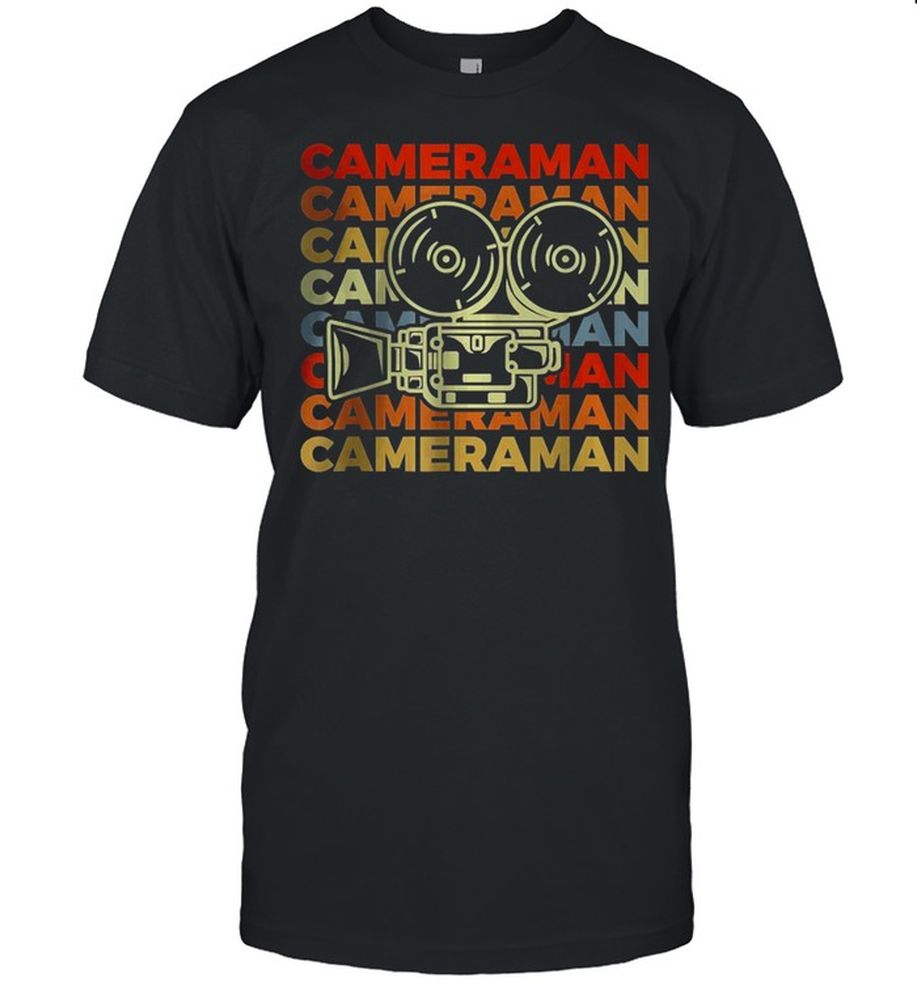 Vintage Cameraman T Shirt