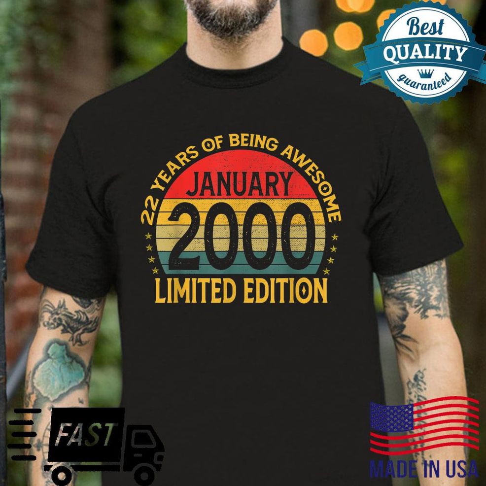 Vintage January 2000 Limited Edition Birthday Shirt